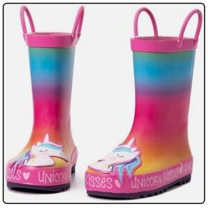Colorful Unicorn Rain Boots
